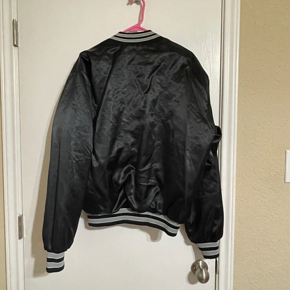 Vintage 90's MLB Colorado Rockies Swingster Satin Jacket Size L Made In USA - Picture 7 of 8